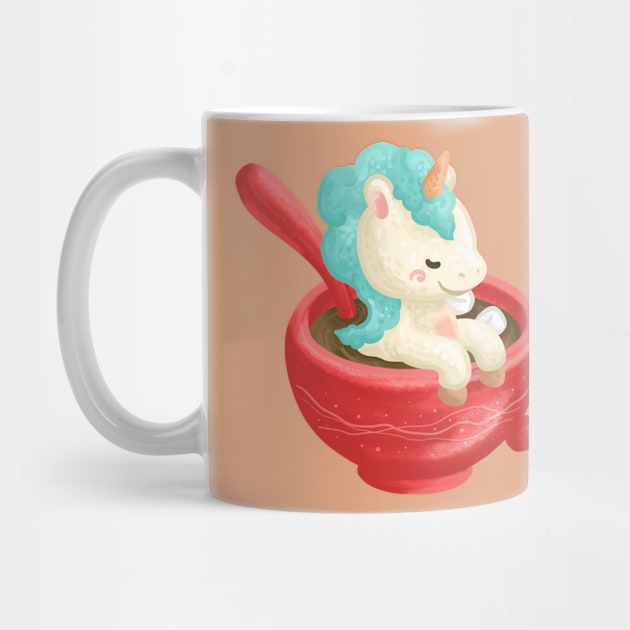 Unicorn in a Hot Chocolate Drink by Khotekmei